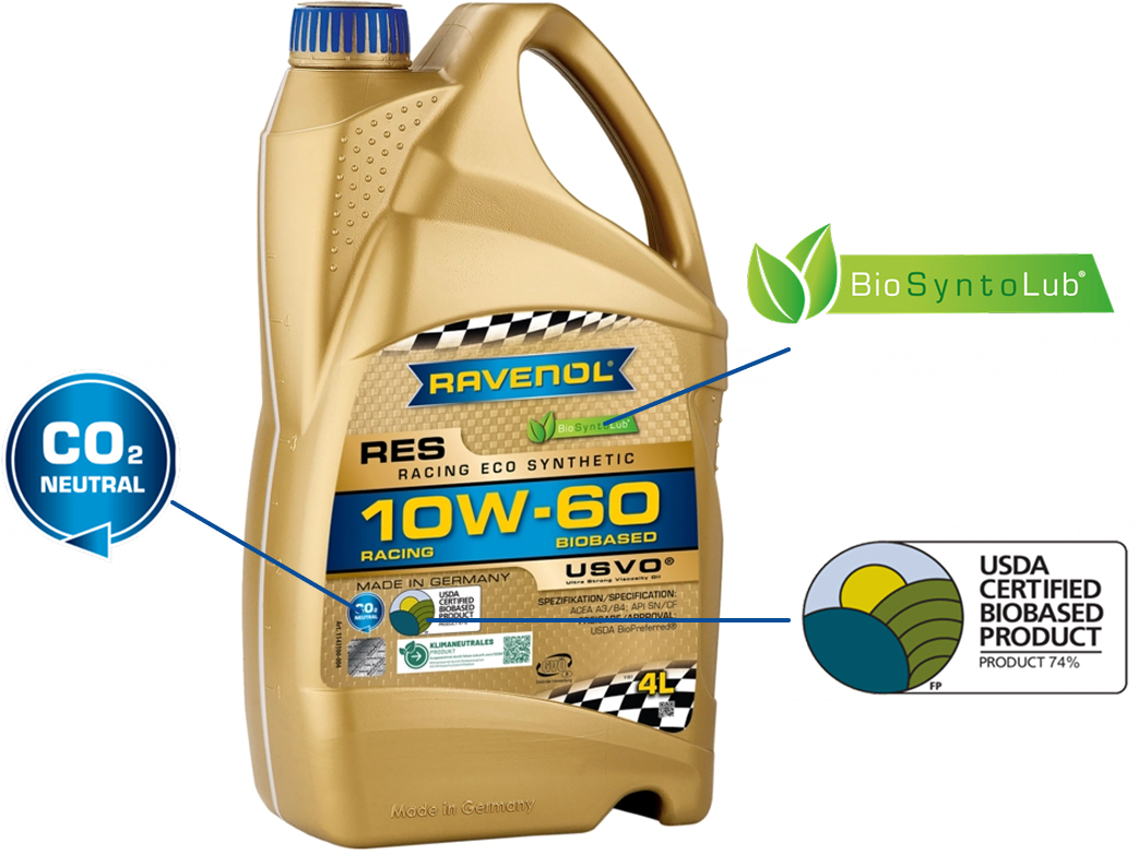 Produkte mit dem neuen RAVENOL BioSyntoLub® - USDA® Certified Biobased Product Label